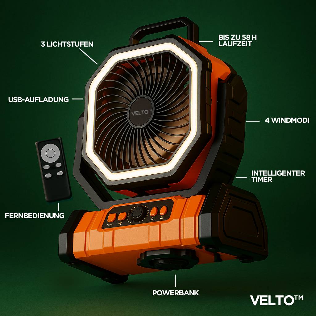 Ventilatore mobile 3-in-1 VELTO™