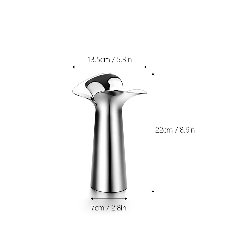 Vase made of stainless steel Lira