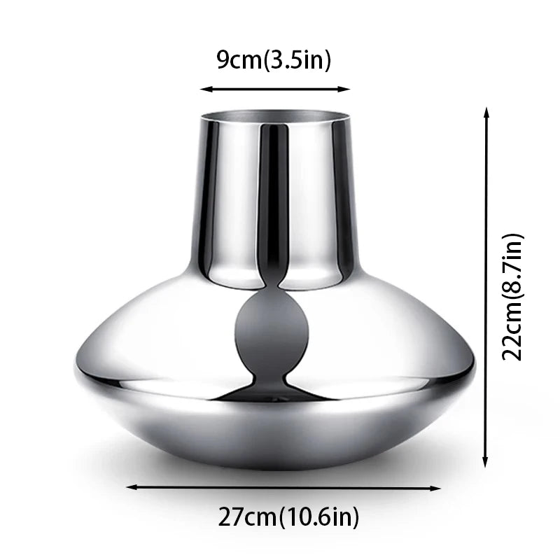 Vase made of stainless steel Elara
