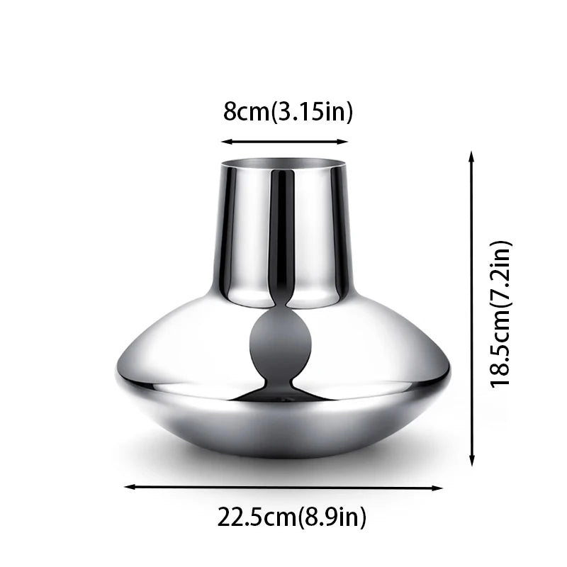 Vase made of stainless steel Elara