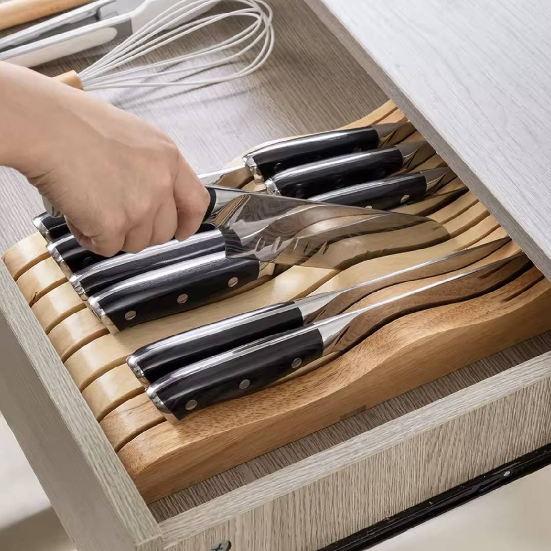 Organisateur de couteaux Collection Bambou