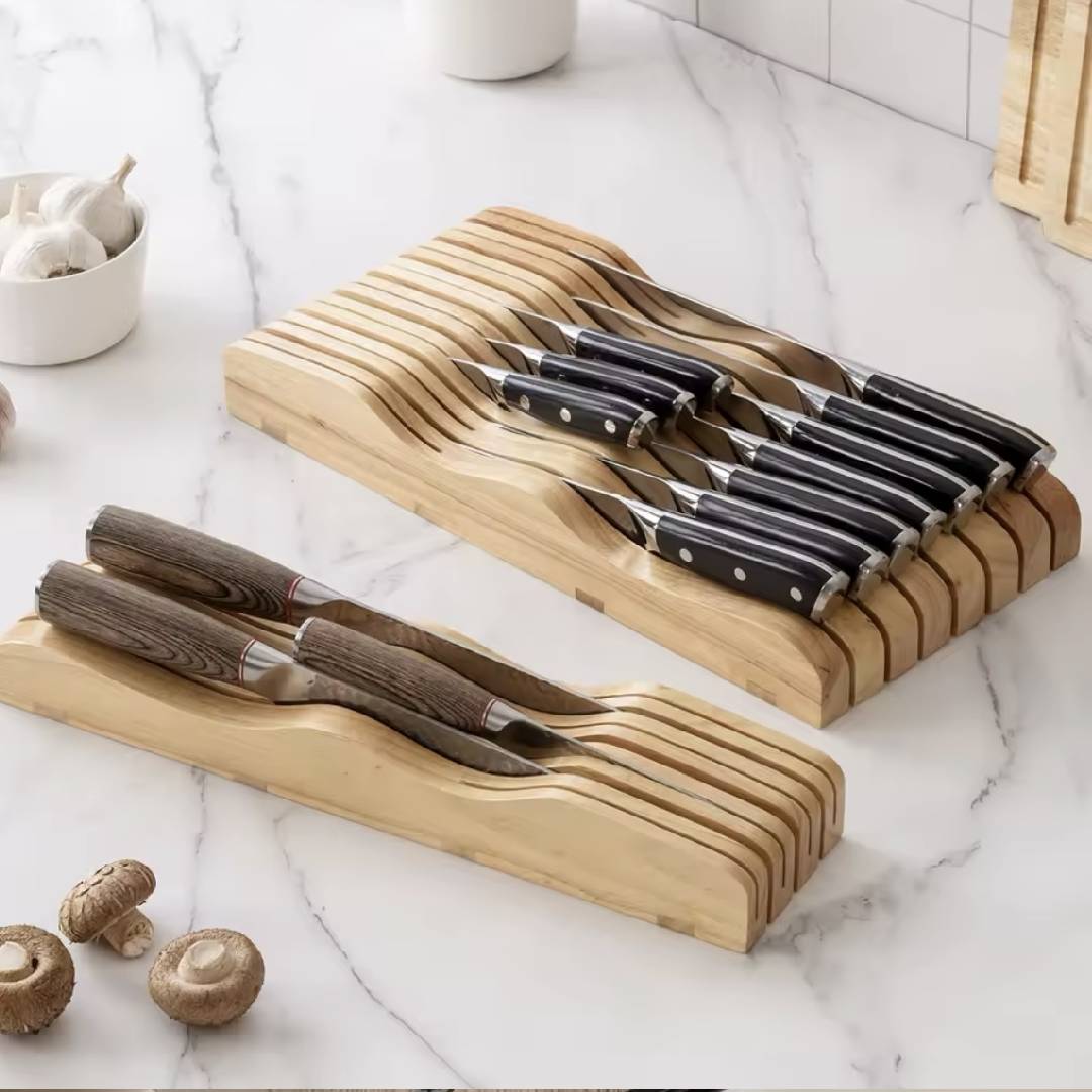 Organisateur de couteaux Collection Bambou