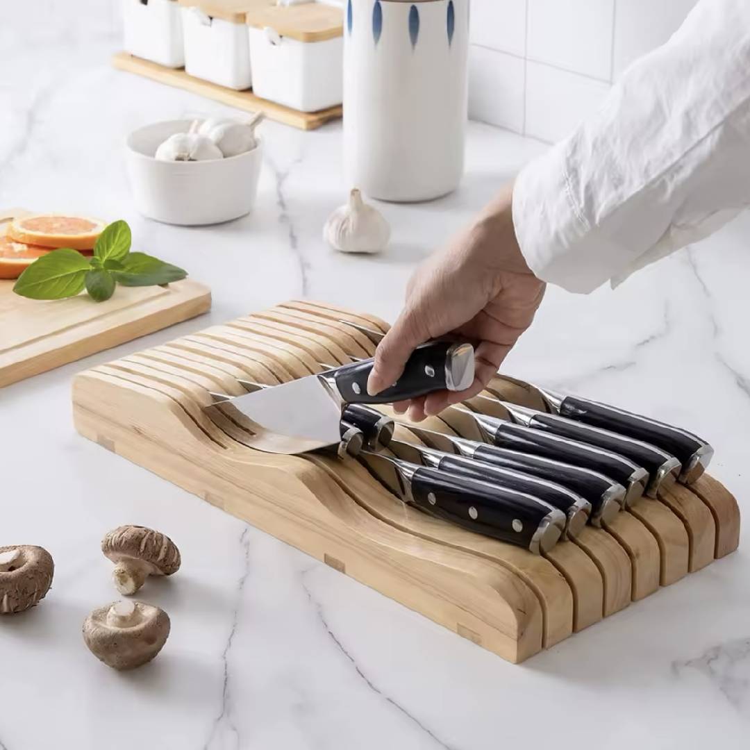 Organisateur de couteaux Collection Bambou