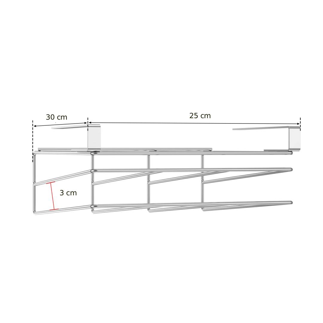 Cutting board holder for cabinet