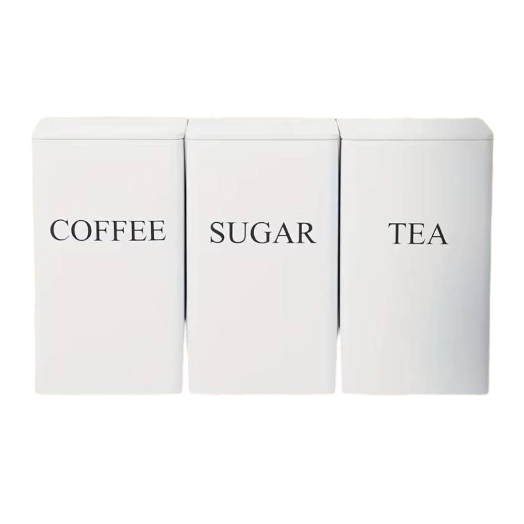 Vorratsdosen Set Minimalist - Kaffee, Zucker, Tee
