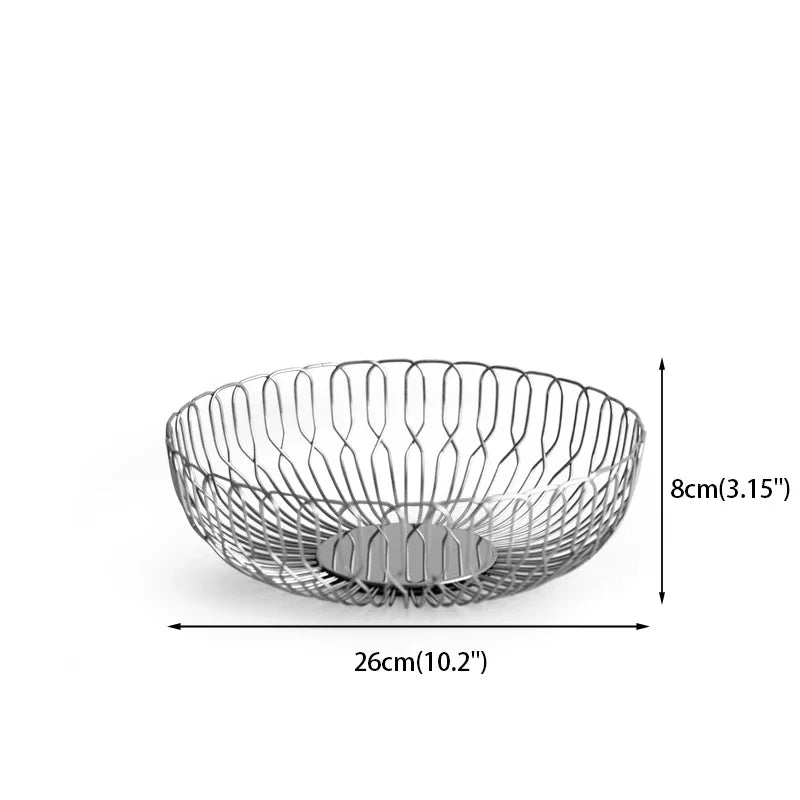Design fruit bowl made of stainless steel Velia