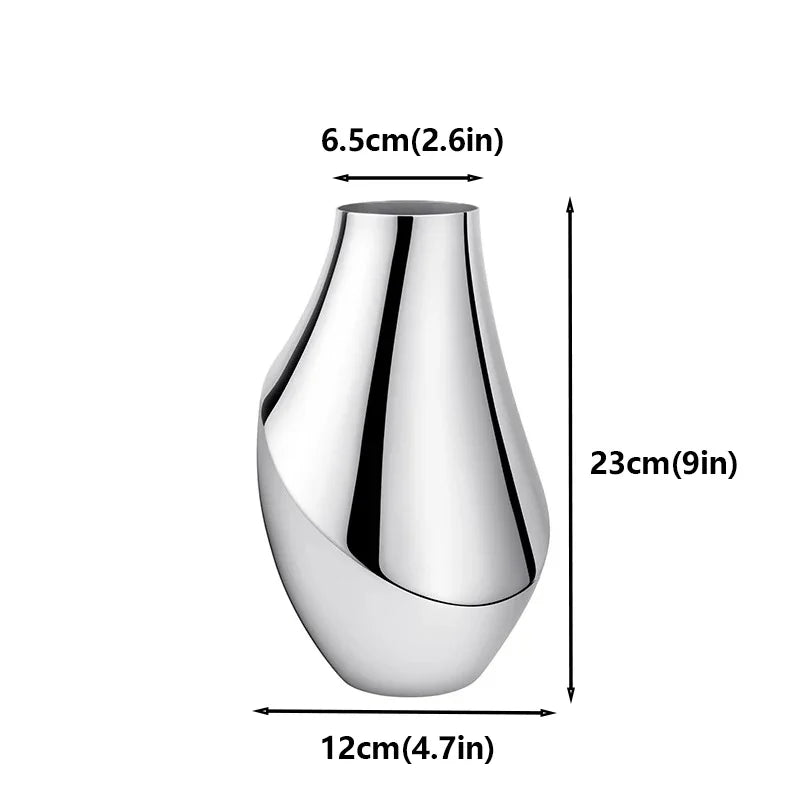Design vase made of stainless steel ARLA