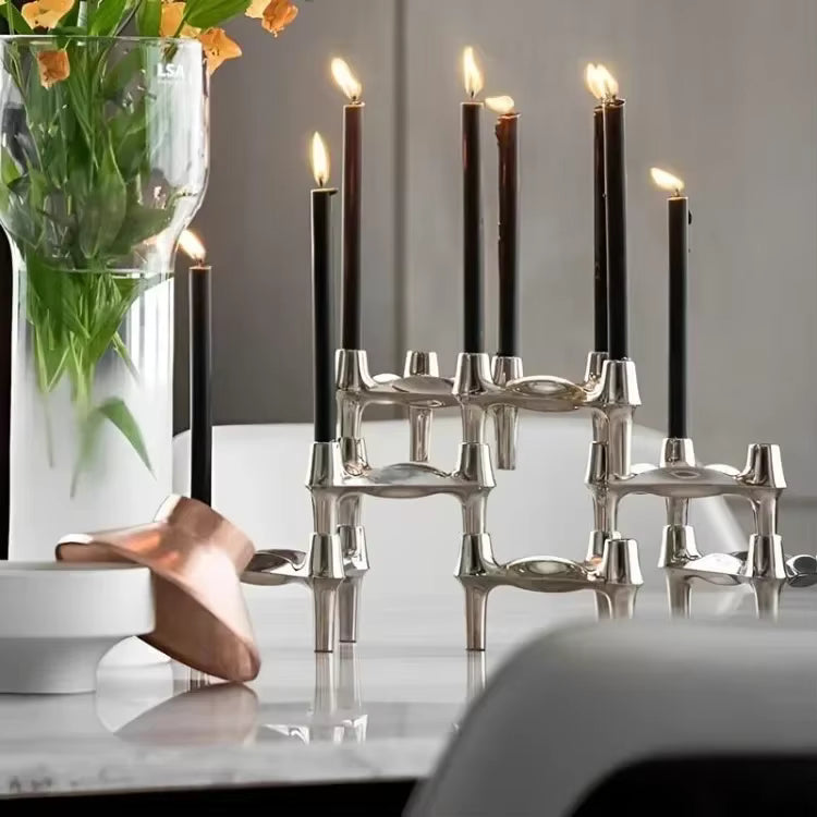 Modular candle holder Atomi