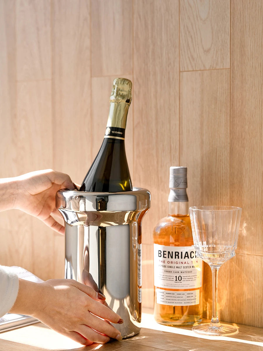Champagne cooler made of stainless steel Elora