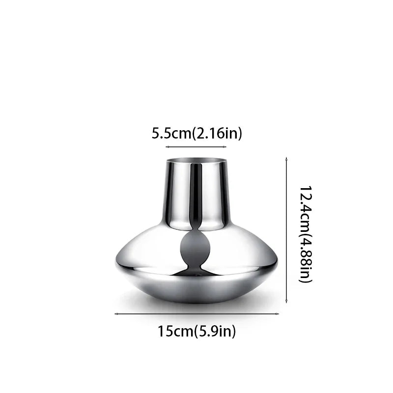Vase made of stainless steel Elara
