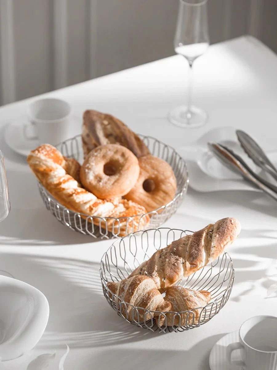 Design fruit bowl made of stainless steel Velia
