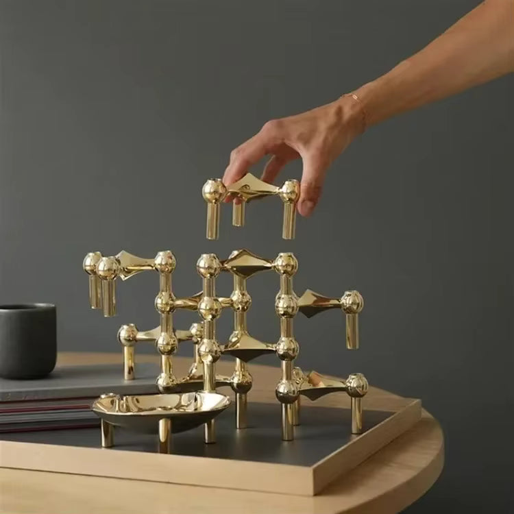 Modular candle holder Atomi