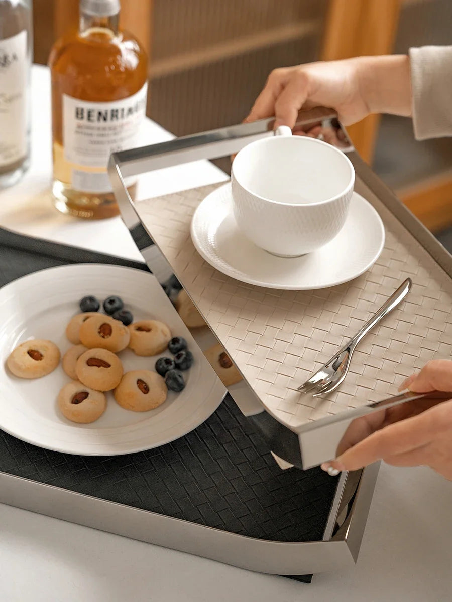 Serving tray made of stainless steel Noren