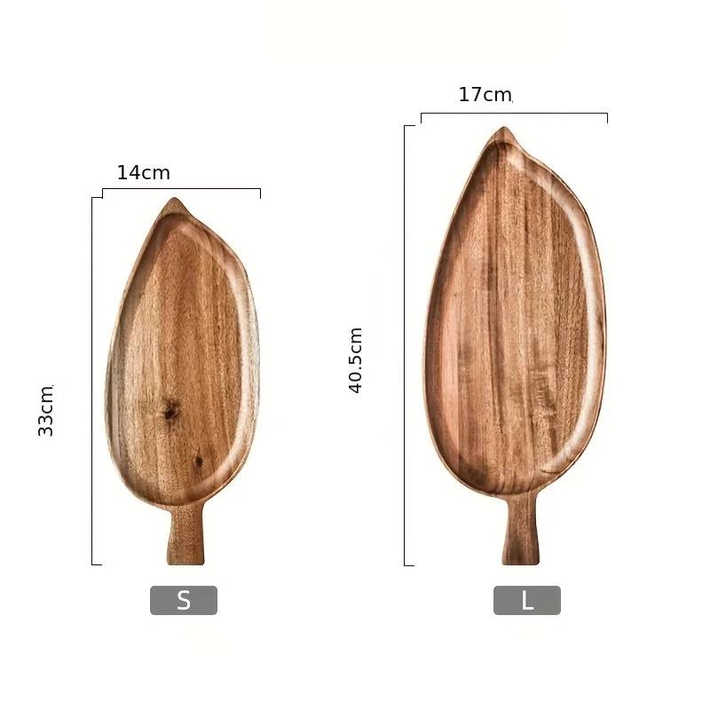 Wood serving platters - 2-piece set