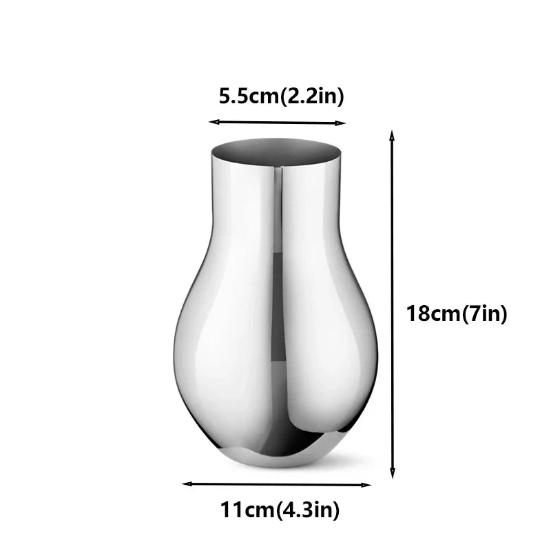 Design vase made of stainless steel ARLA
