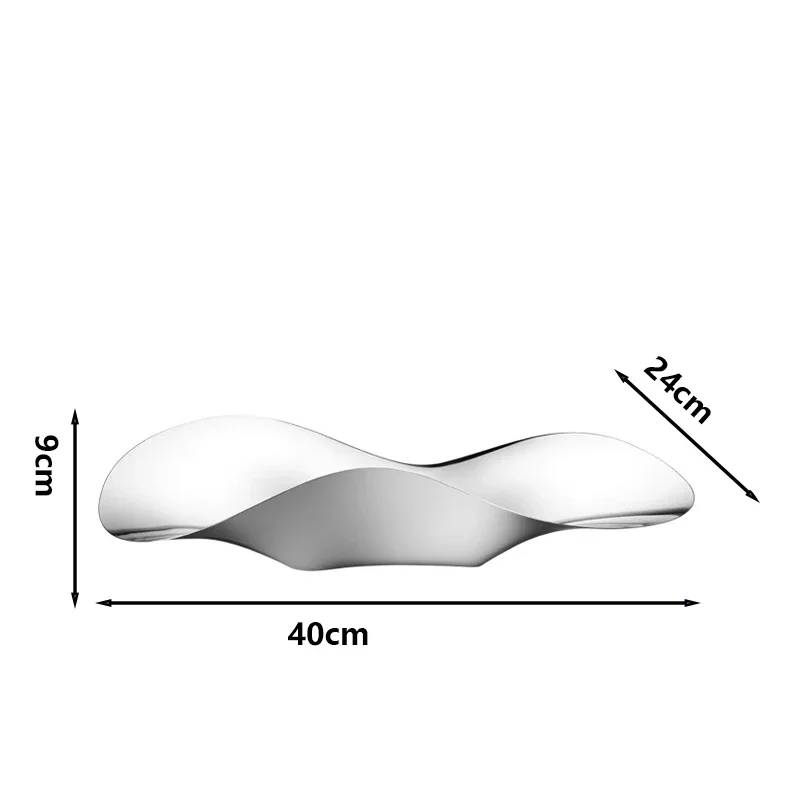 Schale aus Edelstahl Onda