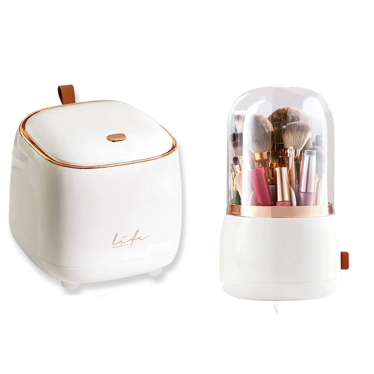 Ensemble poubelle de table Petit + organisateur de pinceaux 360°