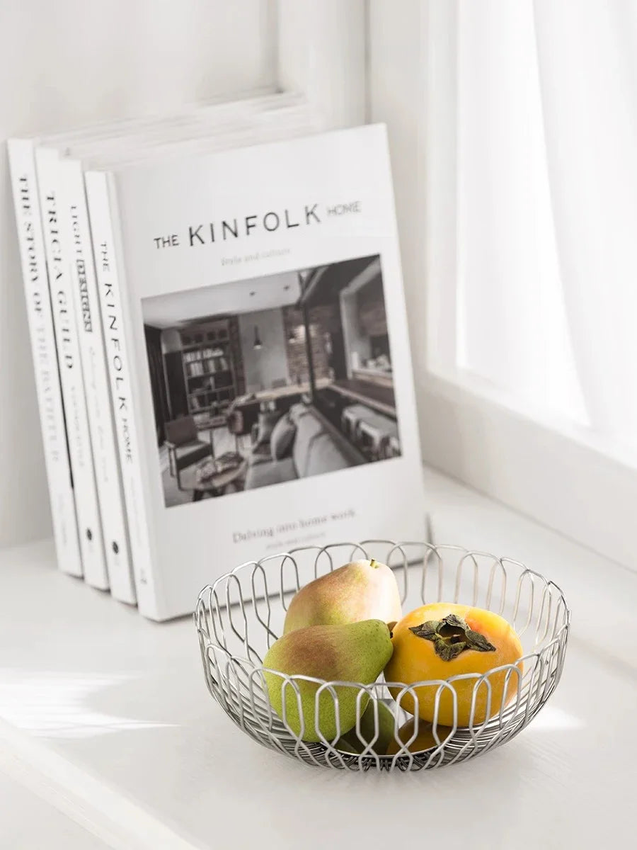 Design fruit bowl made of stainless steel Velia