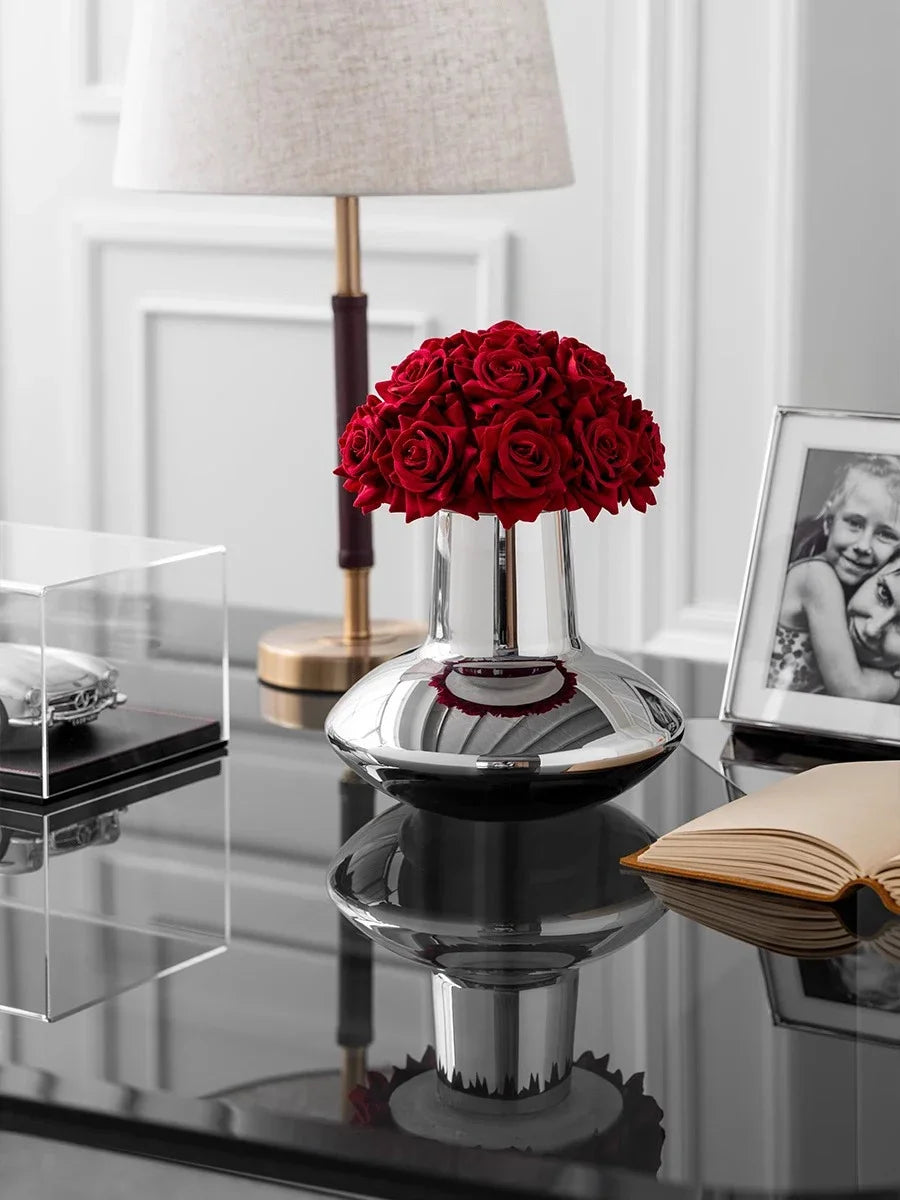 Vase made of stainless steel Elara