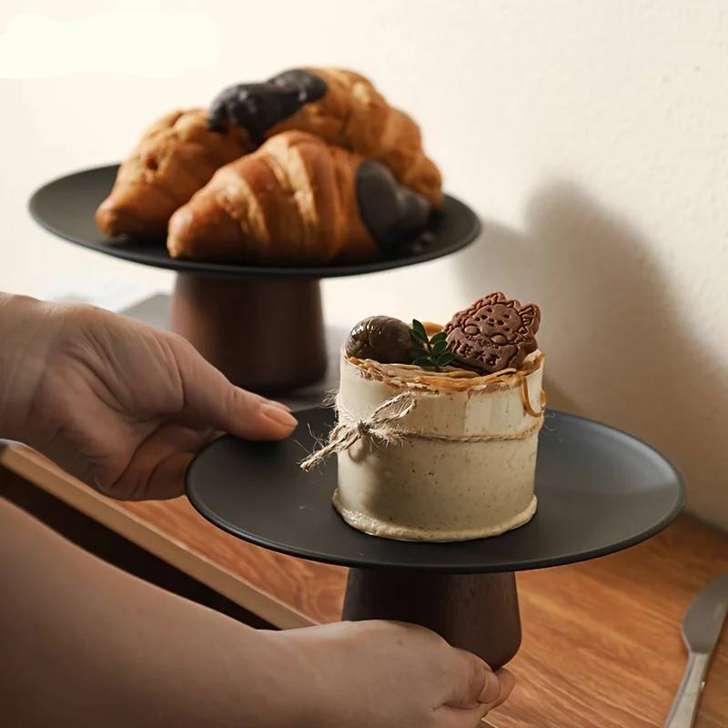 Serving platters set made of acacia wood – 3-piece