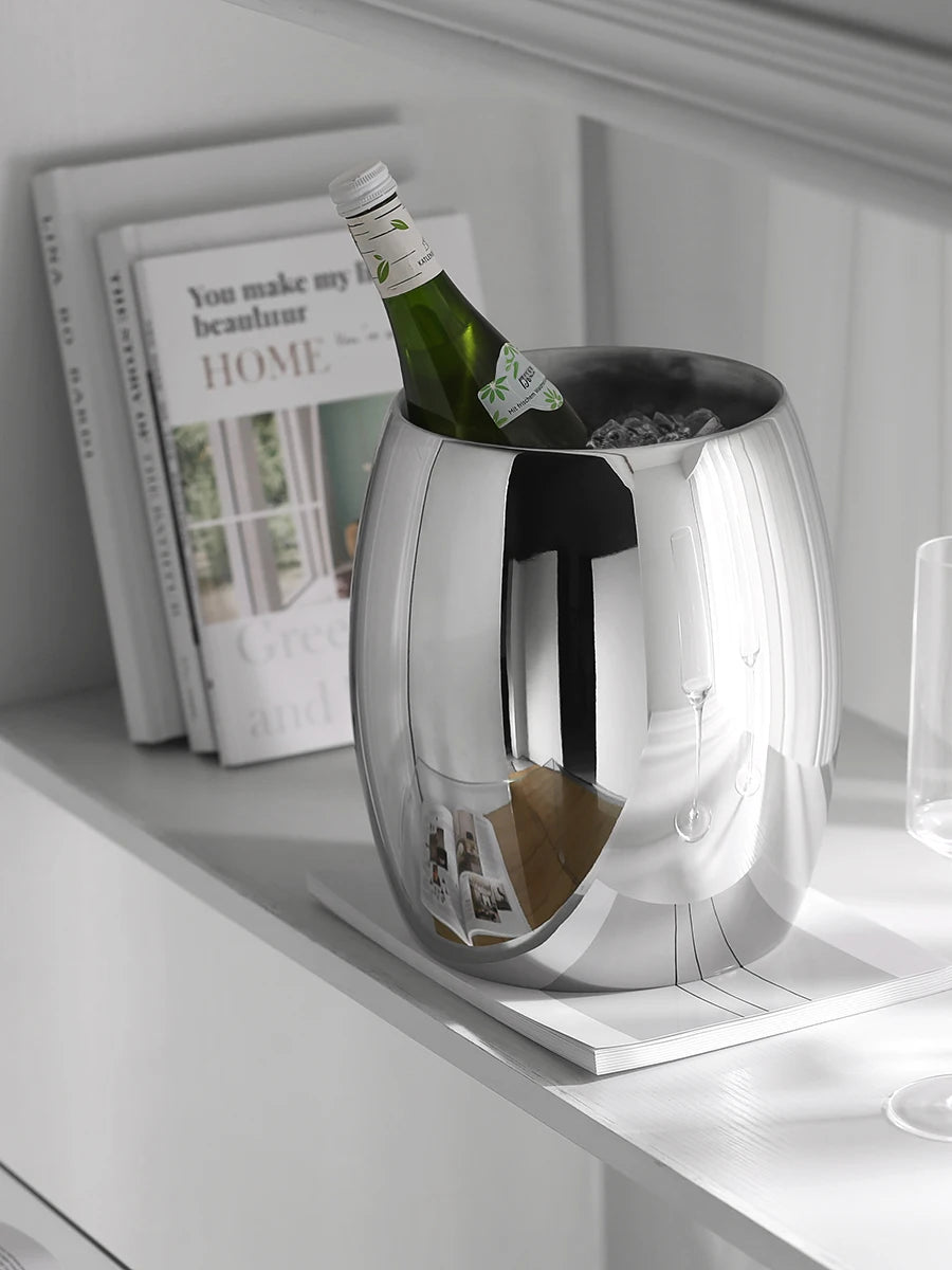 Ice bucket made of stainless steel Elor