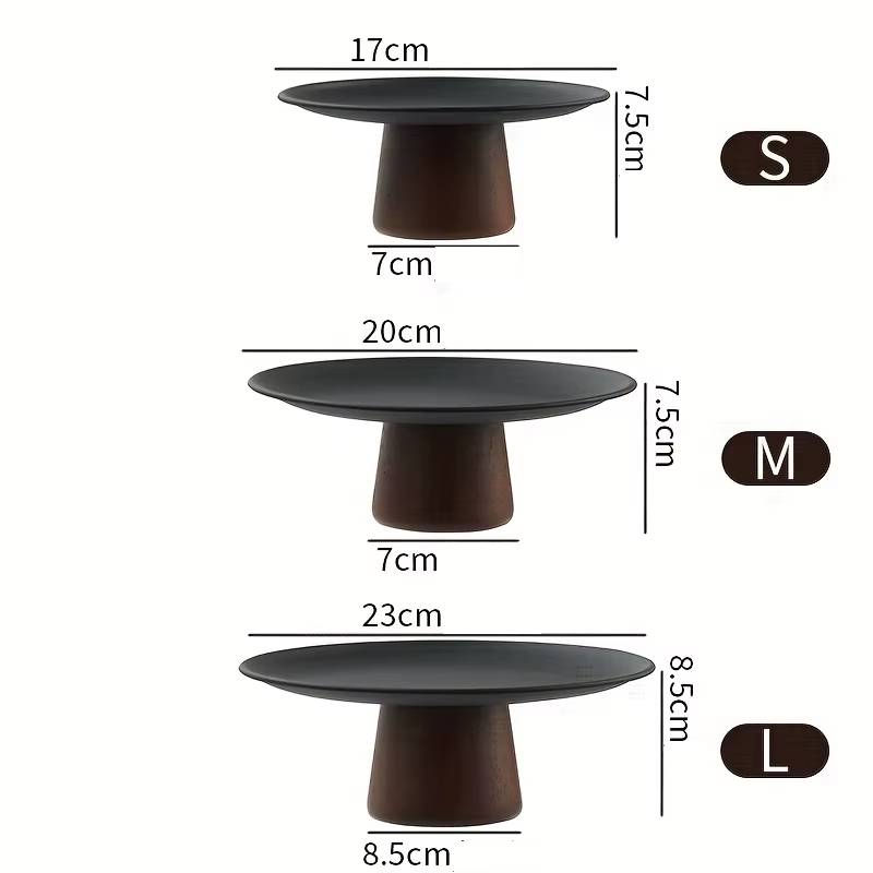Serving platters set made of acacia wood – 3-piece