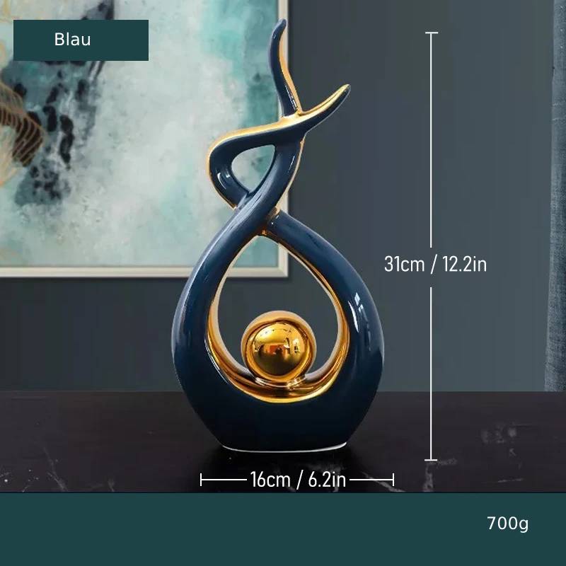 Luxurious modern abstract sculpture