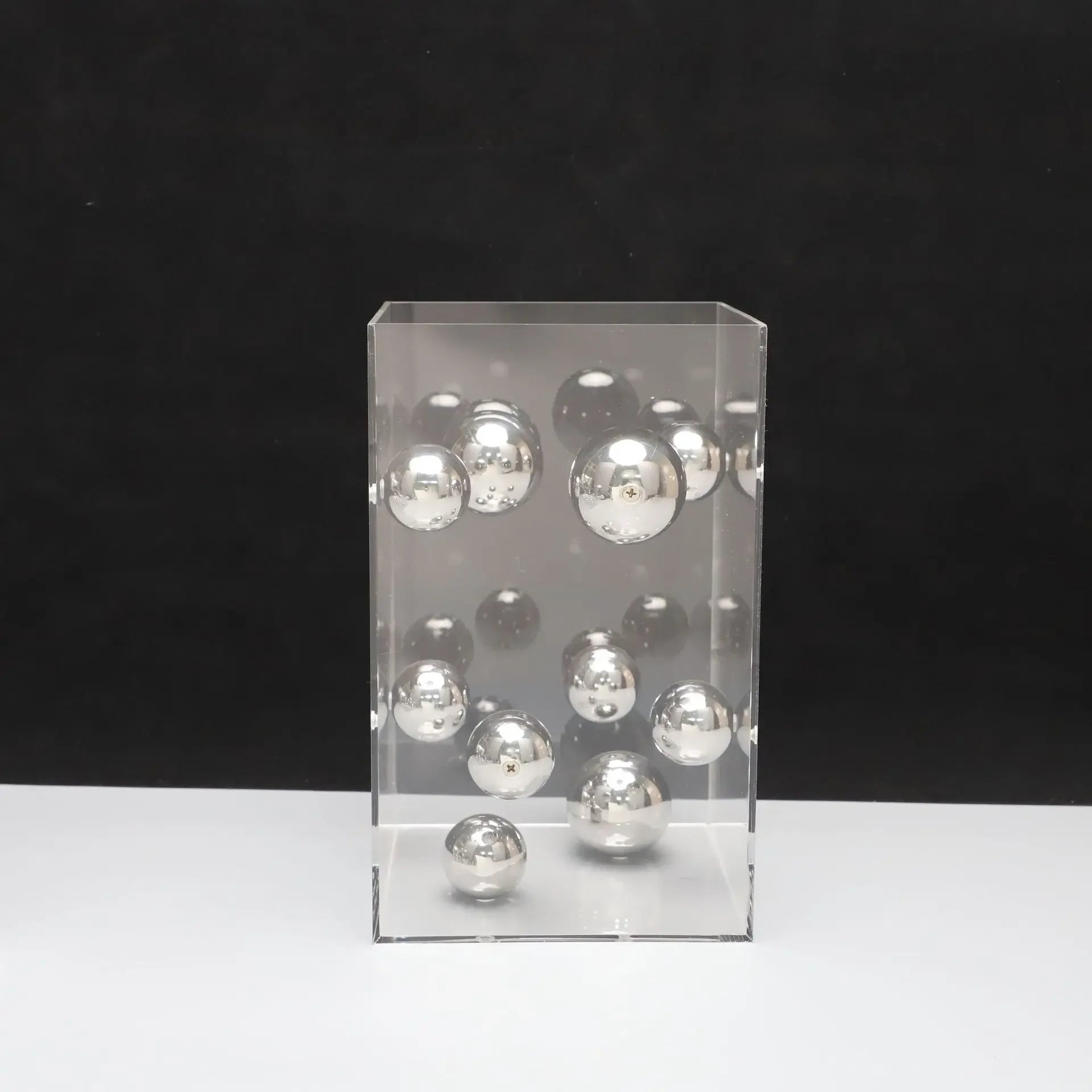 Acrylic decorative cube Orbis