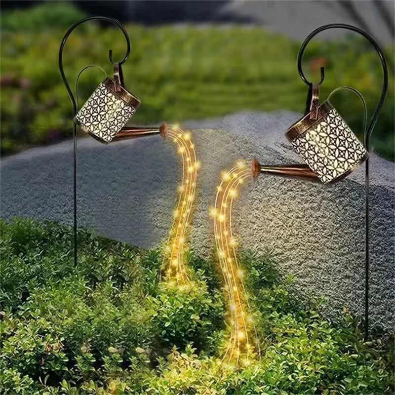 Solar-Gartenlampe mit Kaskadenlicht