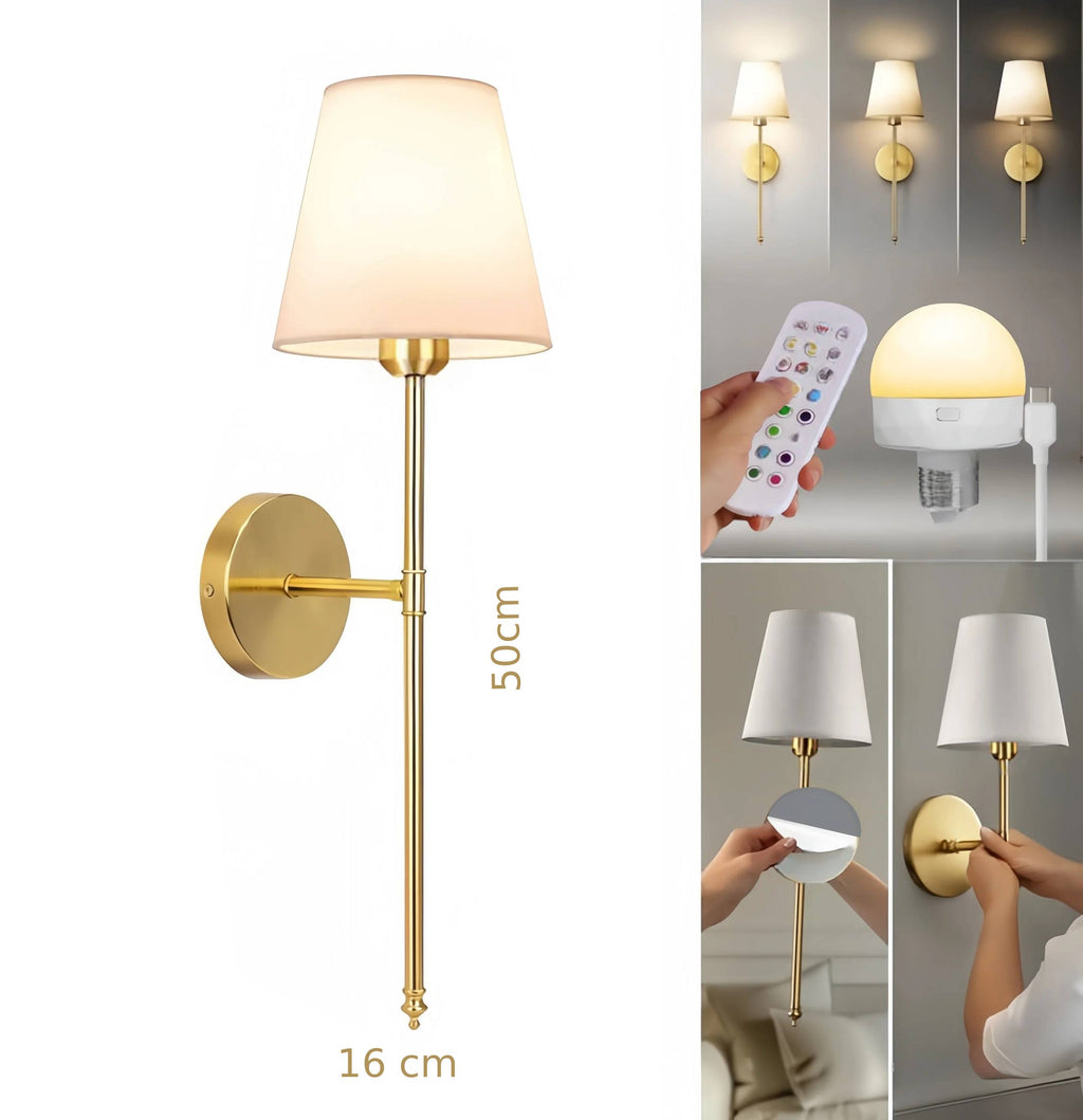 Wireless Wall Lamp Without Drilling Luma