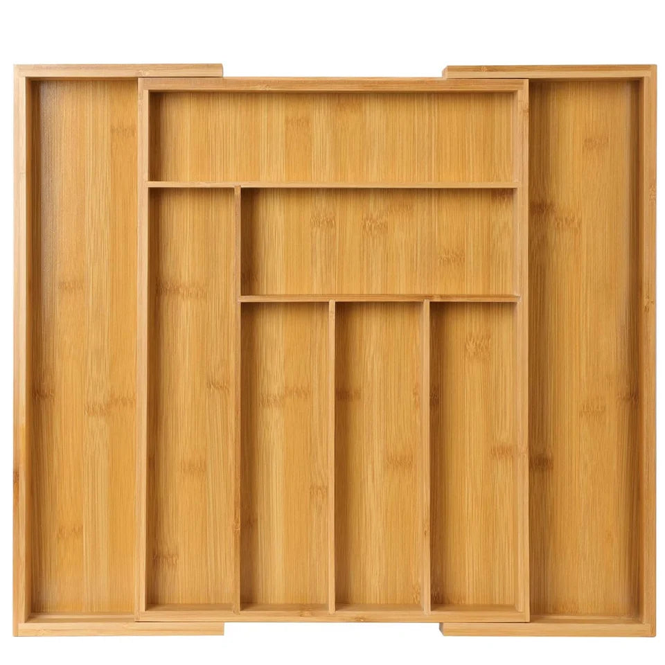 Organizer per posate estraibile – Collezione in bambù