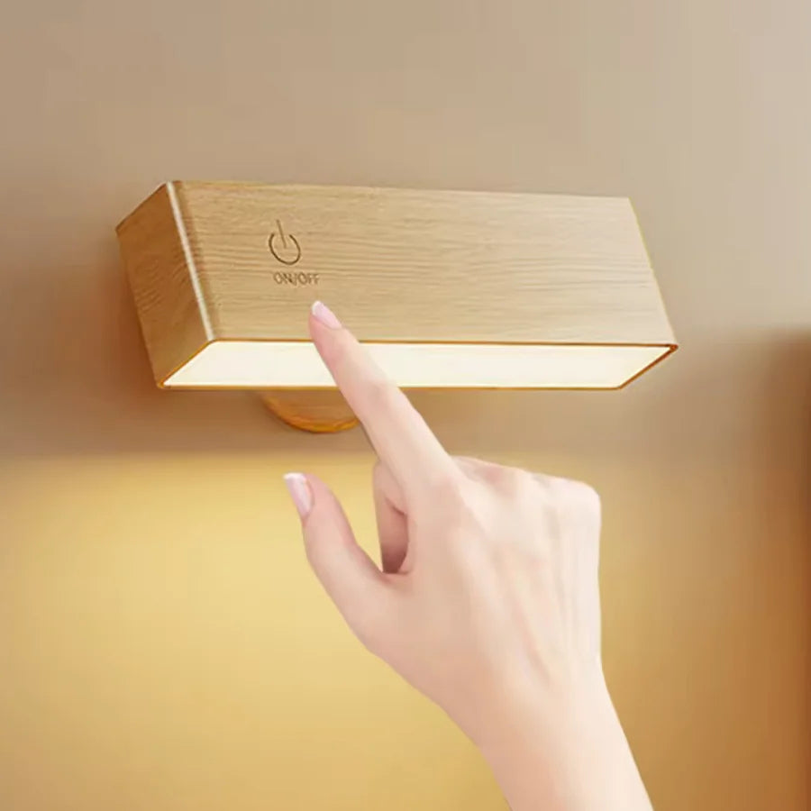 Wireless Wooden Wall Lamp Nordica