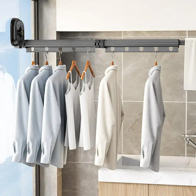 Stendibiancheria retrattile con ventosa FlexDry
