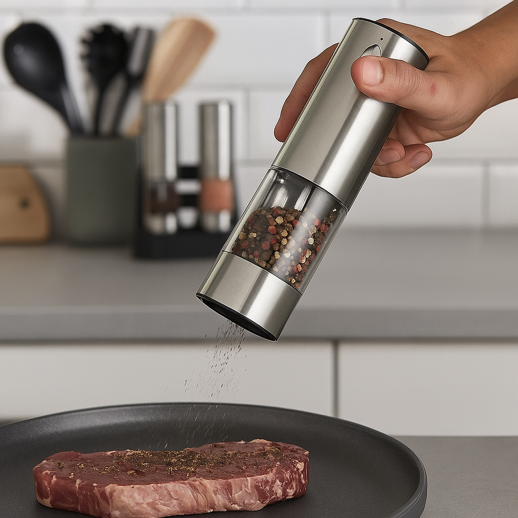 Electric salt and pepper shaker