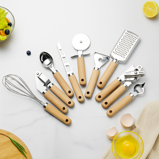 Kitchen utensils essential set 9-piece