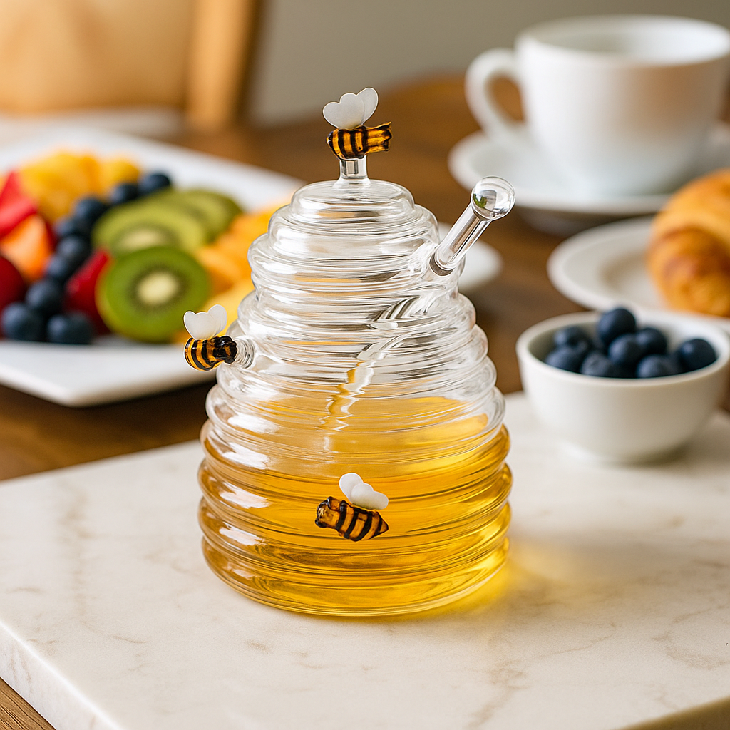 Glas Honigspender SweetBee