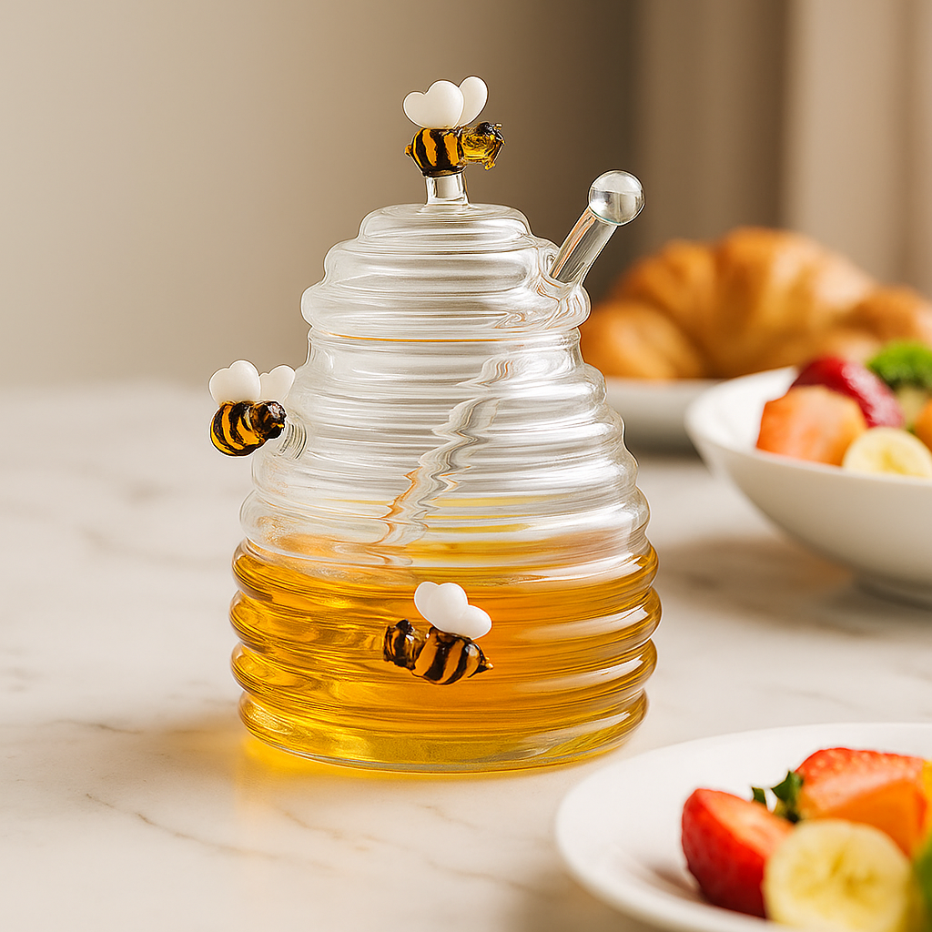 Glas Honigspender SweetBee