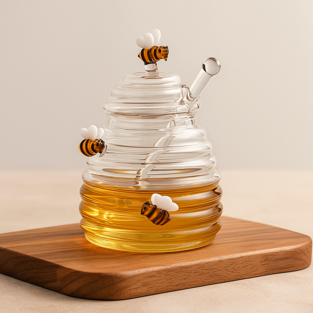 Glas Honigspender SweetBee