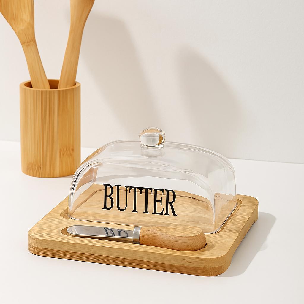 Butter dish bamboo