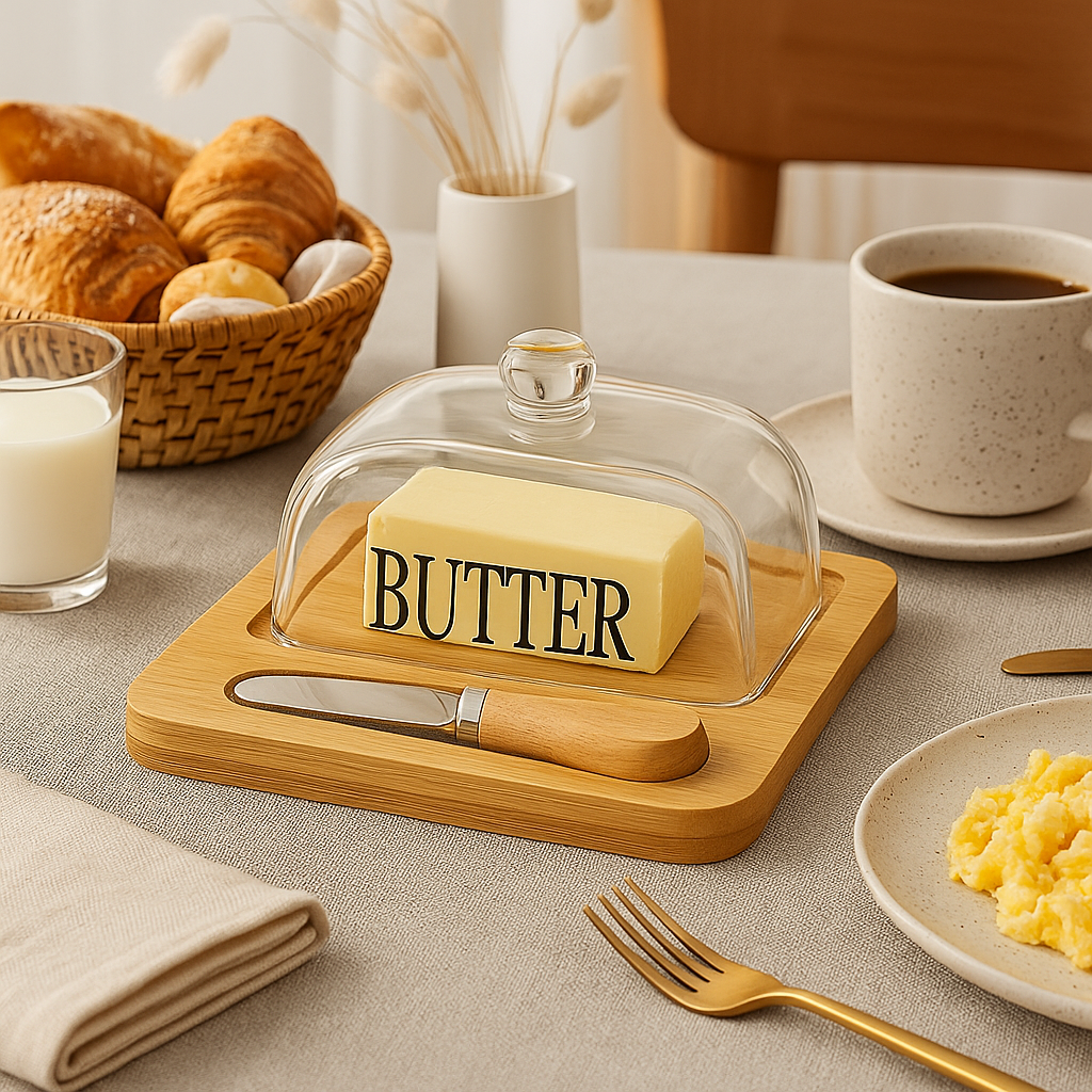 Butter dish bamboo