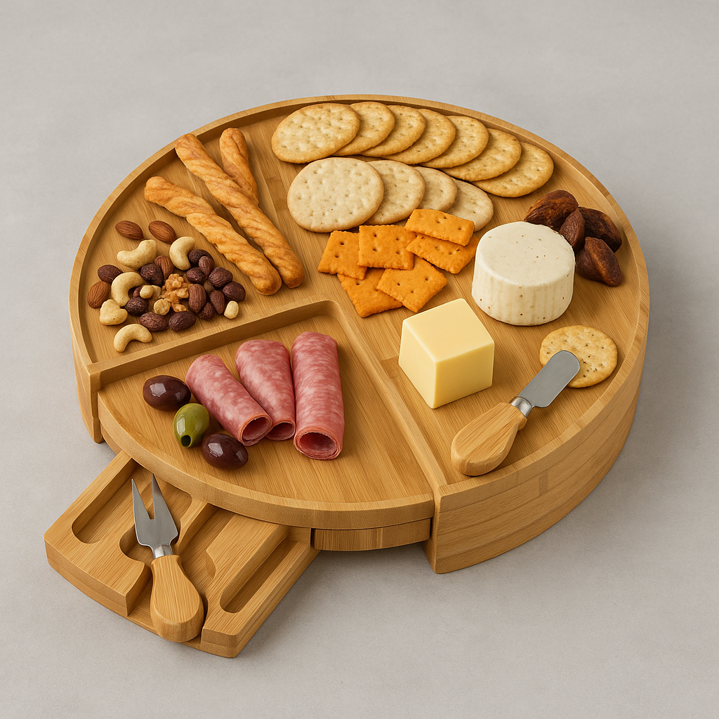 Foldable Gourmet Appetizer Platter