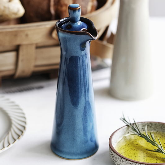 Ceramic spice jars for oil & sauces – 2-piece