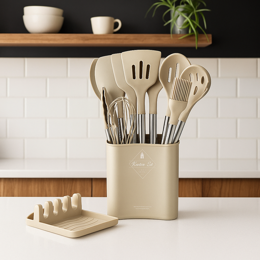 Silicone kitchen utensils set – 13-piece