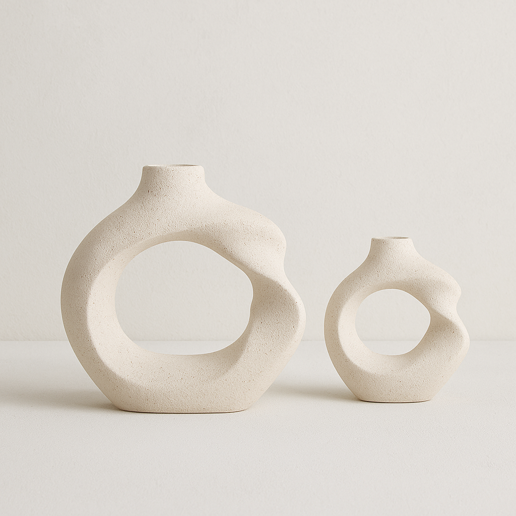 Twist Vase décorative en céramique