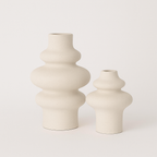 Vases en céramique sculpturaux Harmonie par lot de 2