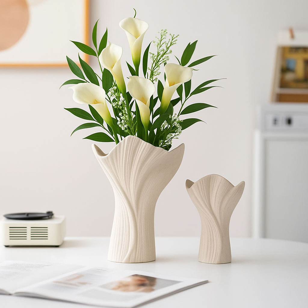 Keramikvase Lotos