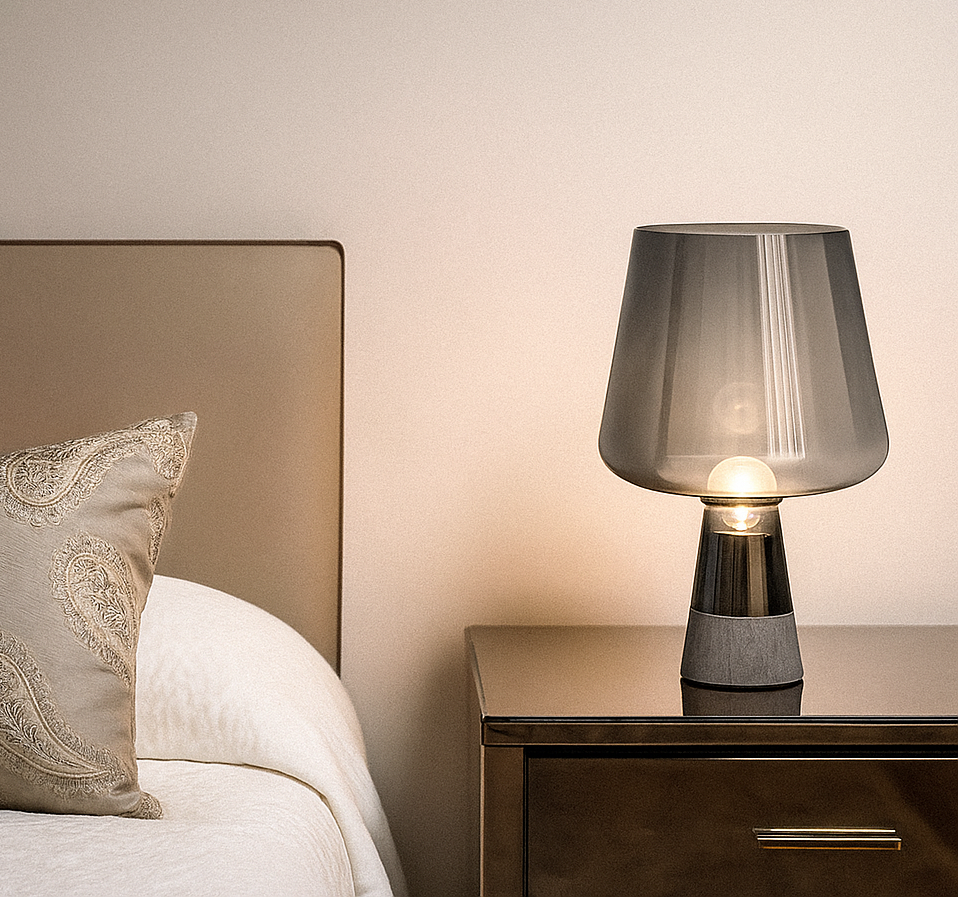 Moderne Glas Tischlampe Vitraé