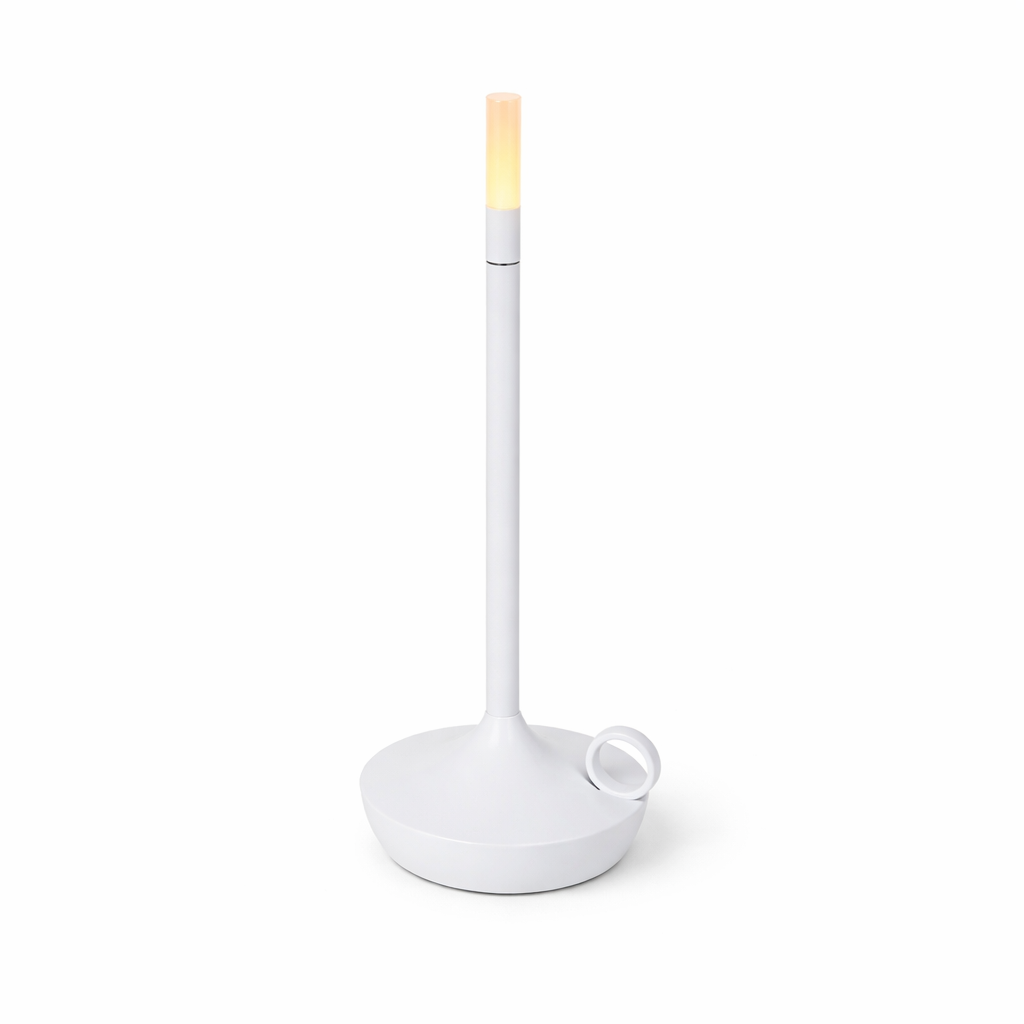 Kabellose Tischlampe Solin Weiss