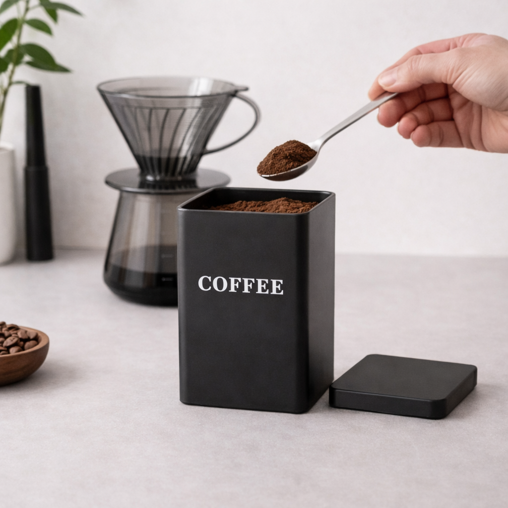 Storage Container Set Minimalist - Coffee, Sugar, Tea
