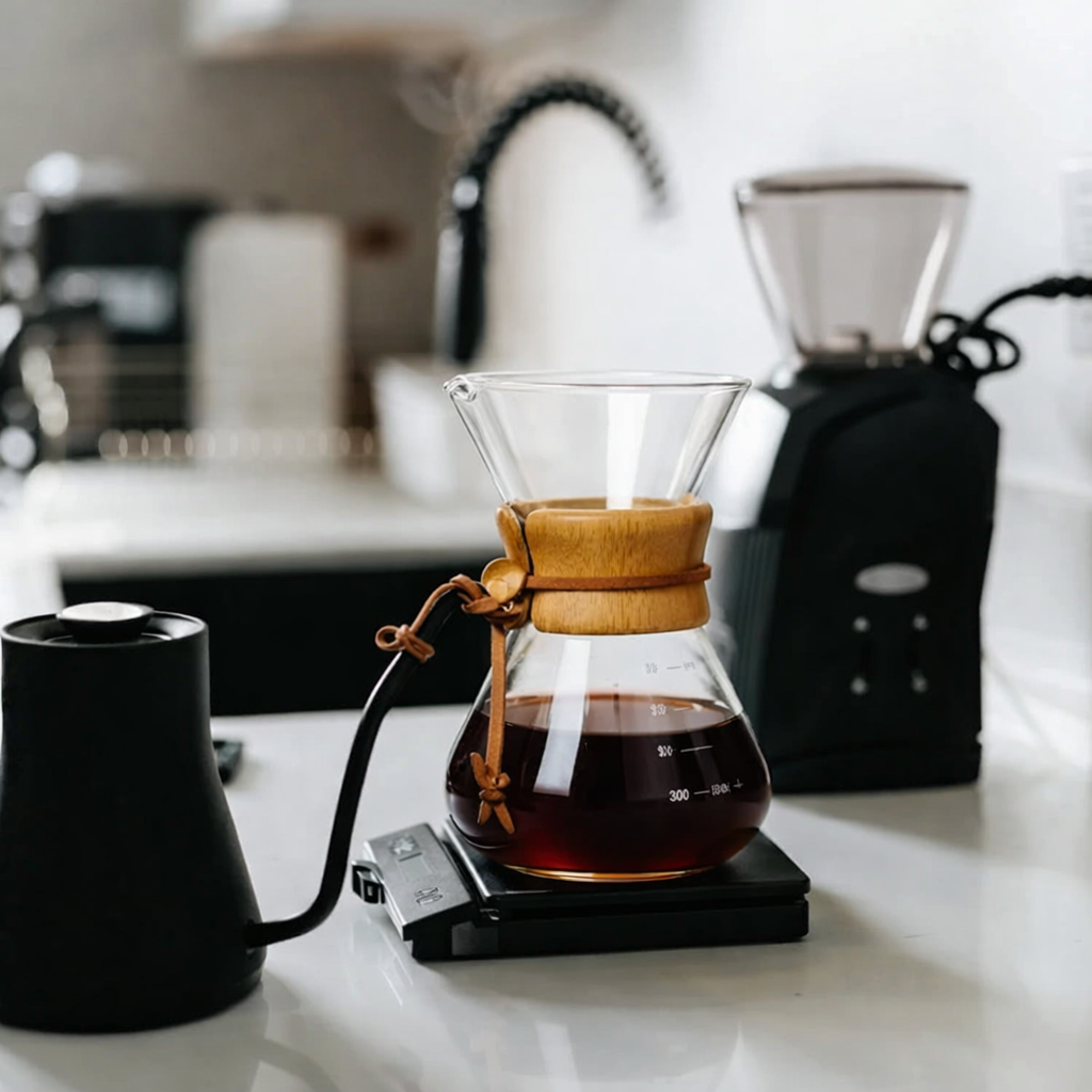 Pour Over Kaffeekaraffe mit 40 Filterpapieren